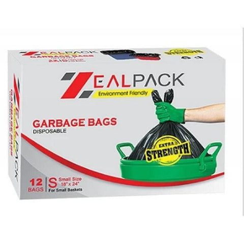 ZEALPACK GARBAGE BAGS 18X24 12PCS - Nazar Jan's Supermarket